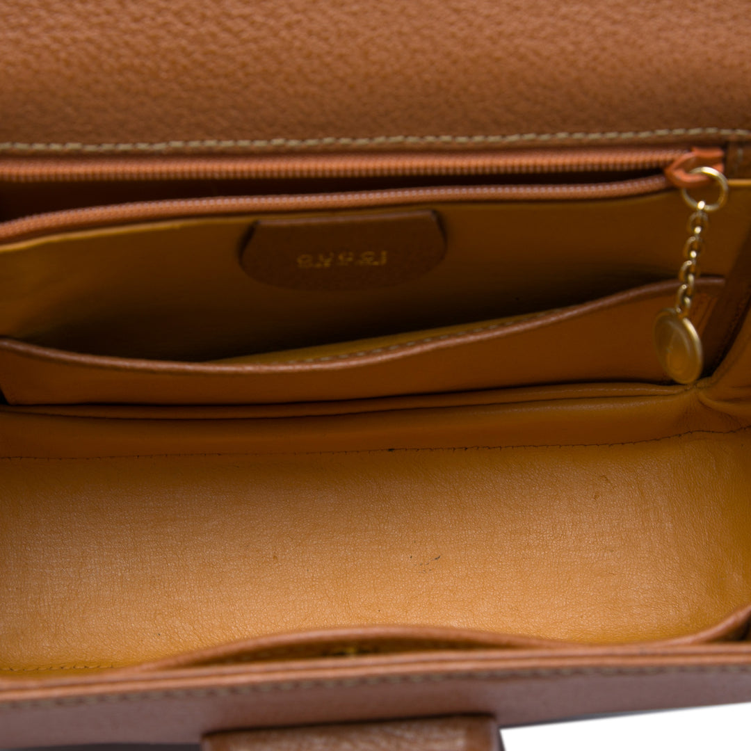 Gucci Small Cuir de veau grainé Bamboo Night