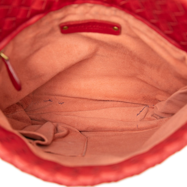 Intrecciato Sac nappa Rouge