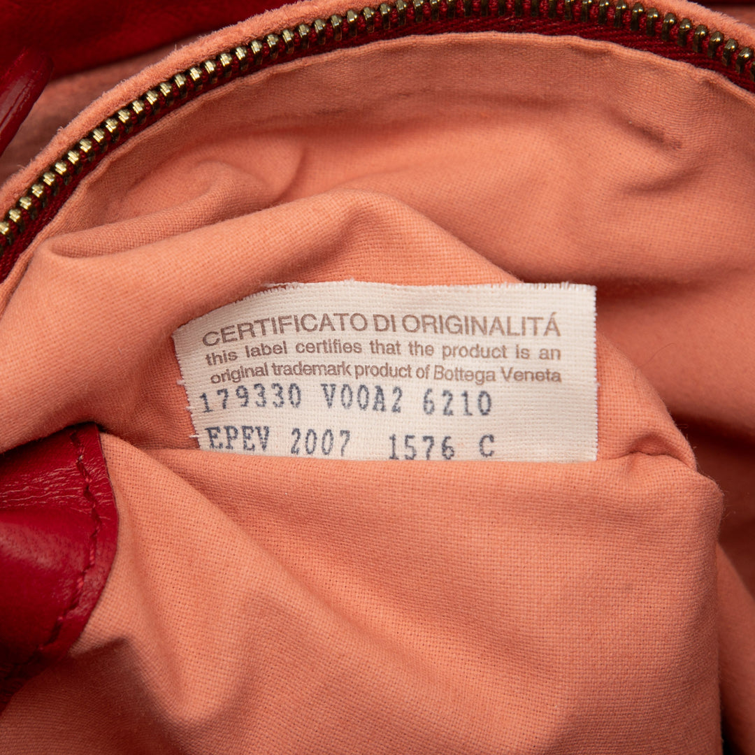 Intrecciato Sac nappa Rouge
