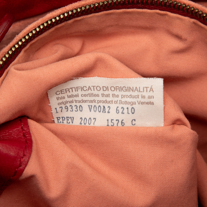 Intrecciato Sac nappa Rouge