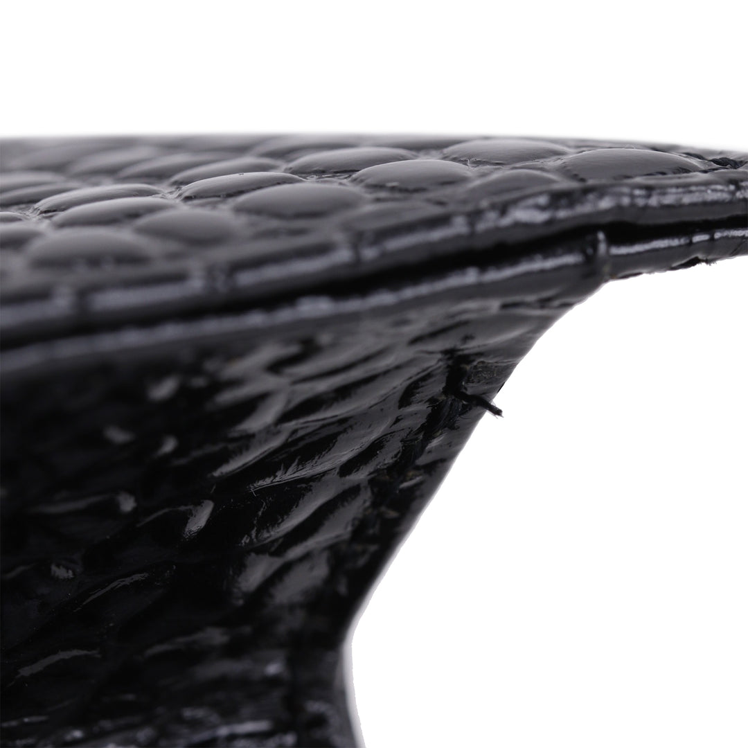 Saint Laurent Croc embossé Cuir verni Pochette