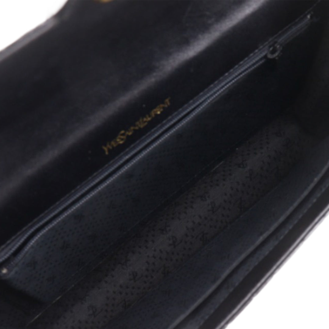Saint Laurent Croc embossé Cuir verni Pochette