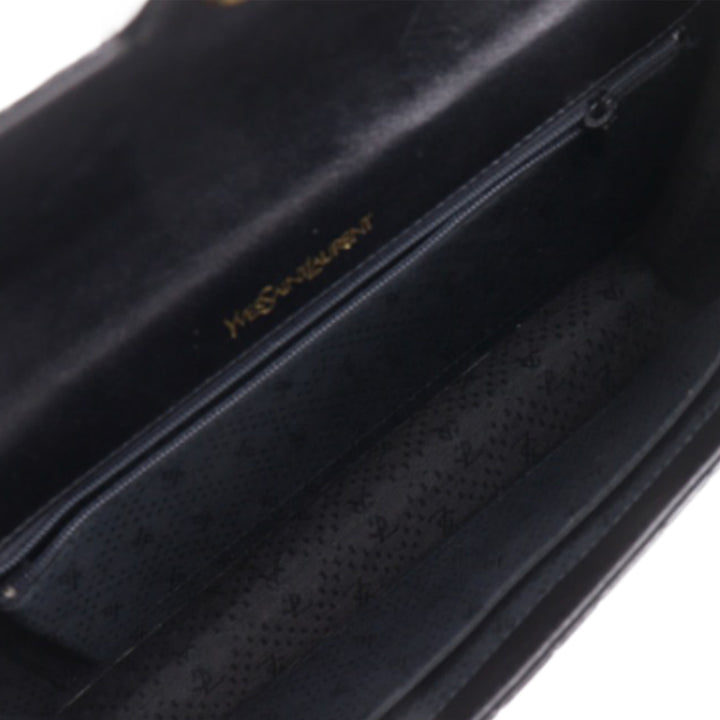Saint Laurent Croc embossé Cuir verni Pochette
