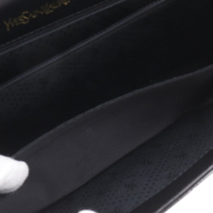 Saint Laurent Croc embossé Cuir verni Pochette