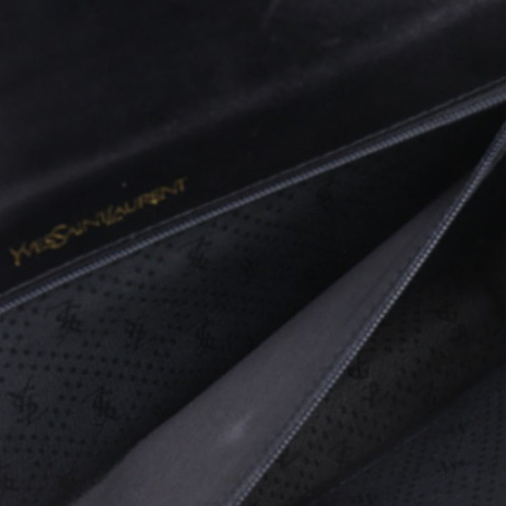 Saint Laurent Croc embossé Cuir verni Pochette