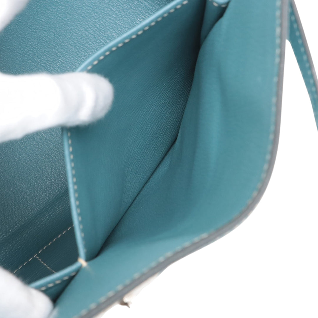 Hermès Clemence Kelly II Retourne 35 Bleu