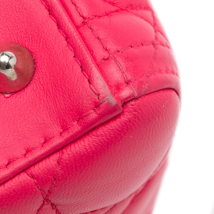 Dior Medium Cuir d’agneau Cannage Lady Dior Rose – GABY PARIS Authentique