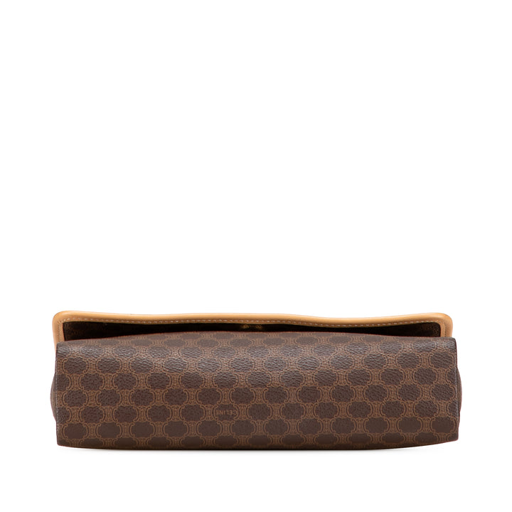 Celine Macadam Sac Toile enduite Marron
