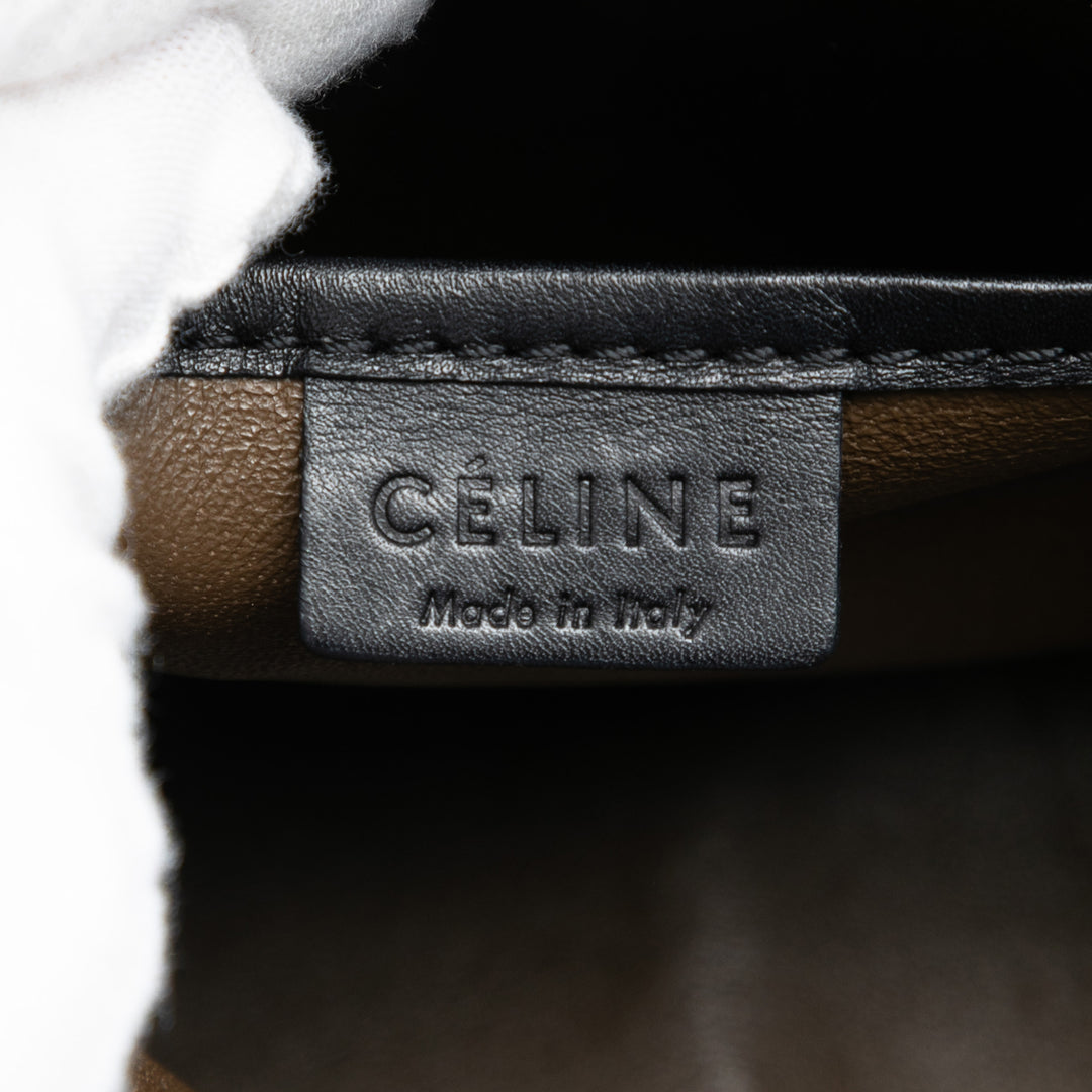 Tricolore Nubuck et Luggage Cabas Nano Cuir de veau Noir