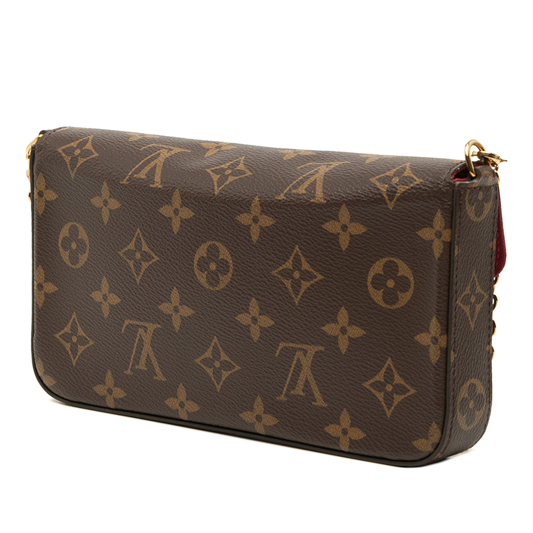 Louis Vuitton Pochette Felicie Monogram Marron – vue 2 – GABY PARIS