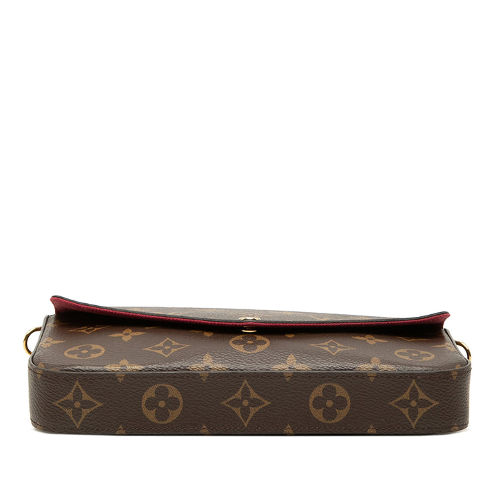 Louis Vuitton Pochette Felicie Monogram Marron – vue 3 – GABY PARIS