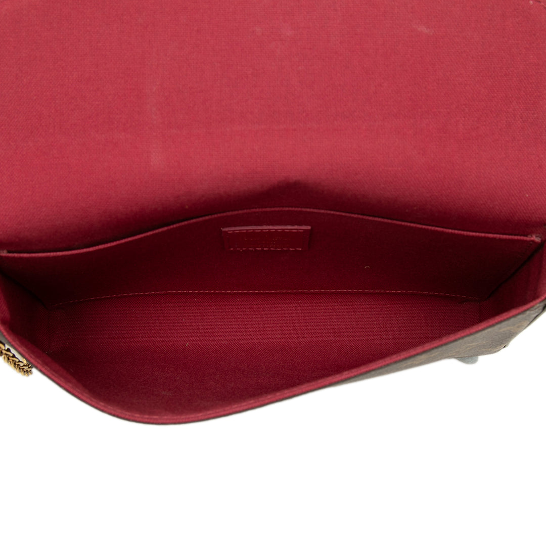 Louis Vuitton Pochette Felicie Monogram Marron – vue 4 – GABY PARIS