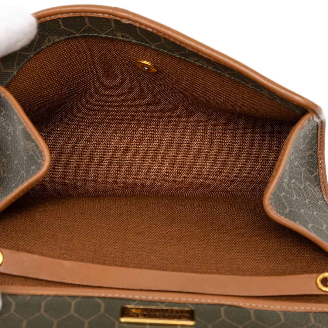 Dior Honeycomb Chaîne Sac Toile enduite Noir