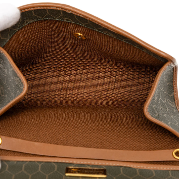 Dior Honeycomb Chaîne Sac Toile enduite Noir