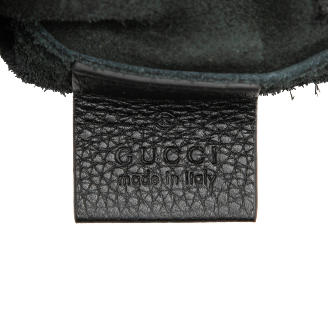 Logo Portfolio Pochette Moyen Cuir de veau Noir