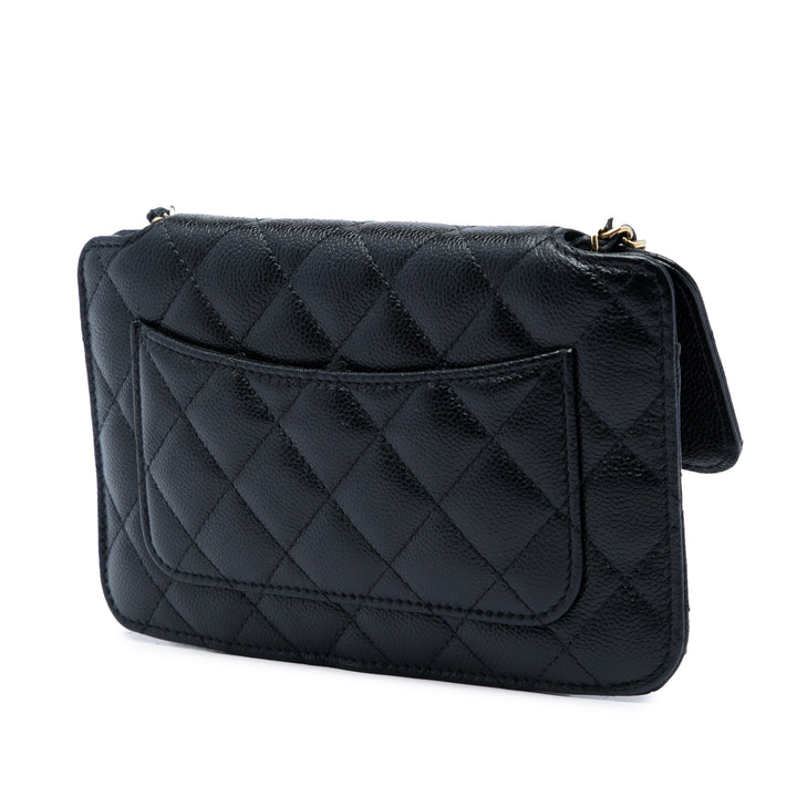 Chanel Cabas Graffiti Foldable in à rabat Noir – vue 2 – GABY PARIS