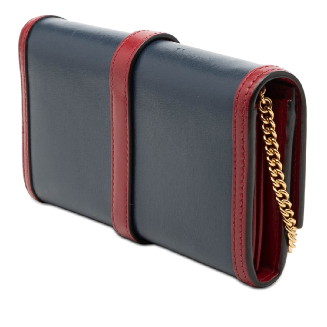 Gucci Bicolore Jackie 1961 Wallet on Chain Cuir de veau