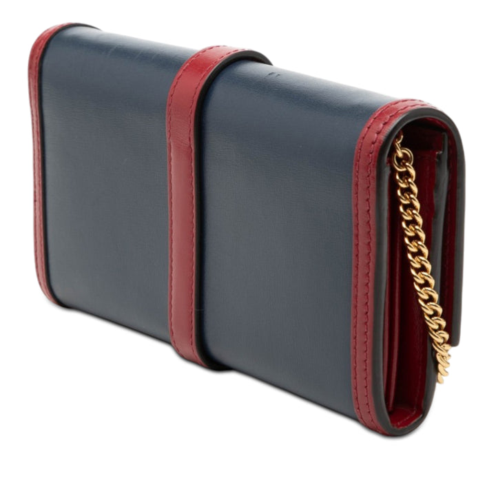 Gucci Bicolore Jackie 1961 Wallet on Chain Cuir de veau
