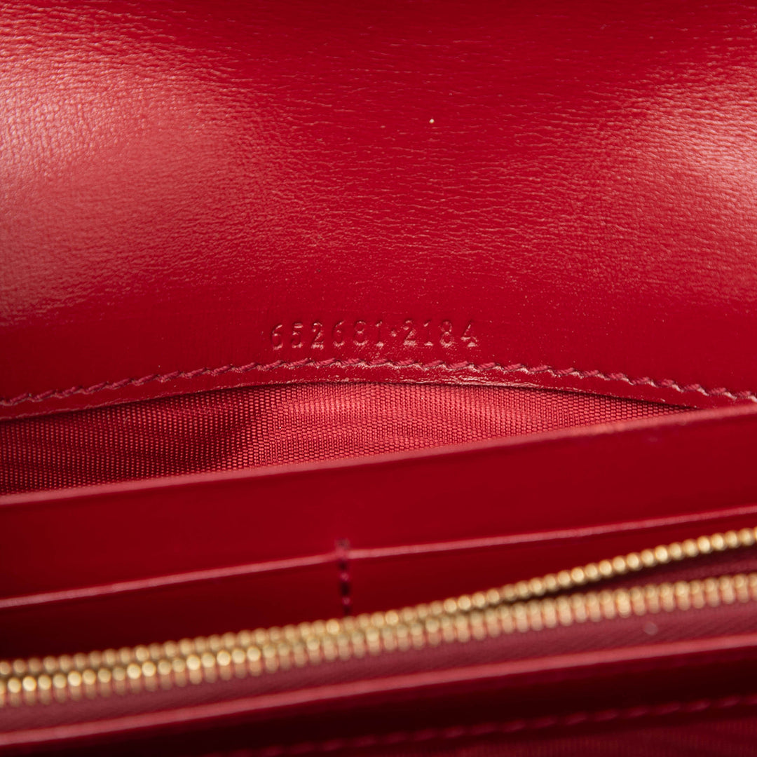 Gucci Bicolore Jackie 1961 Wallet on Chain Cuir de veau