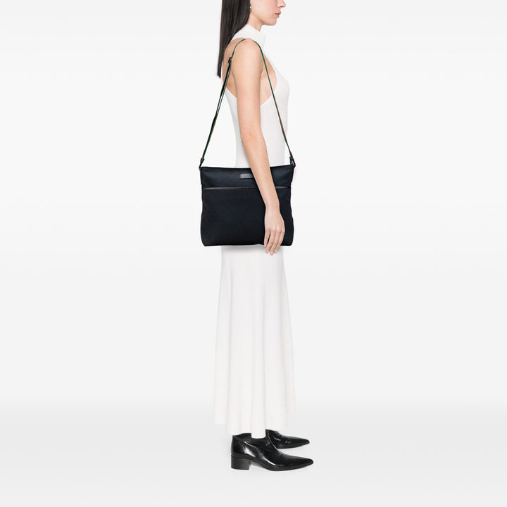 Gucci GG Toile Web Sac porté croisé Noir