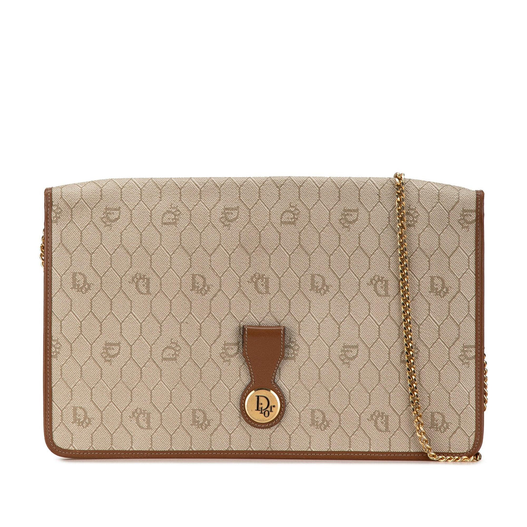 Honeycomb Chain Crossbody Brown - Gaby Paris