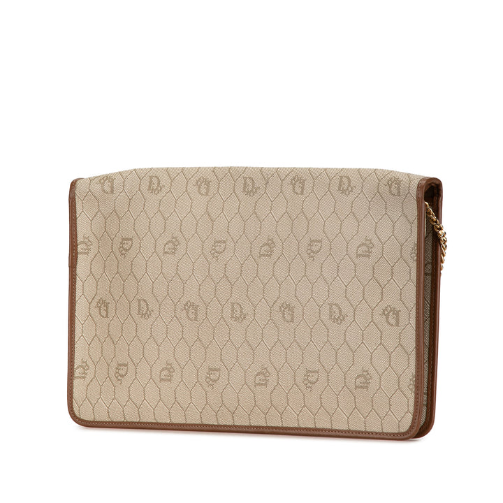 Dior Honeycomb Chain Crossbody Brown - GABY PARIS