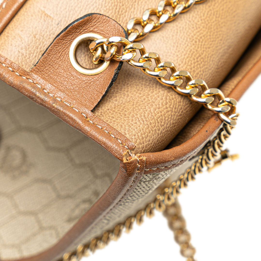 Dior Honeycomb Chain Crossbody Brown - GABY PARIS