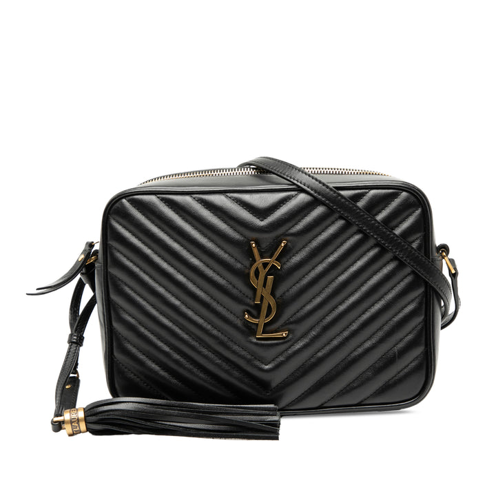 Saint Laurent Matelasse Cuir Monogram Lou Sac caméra