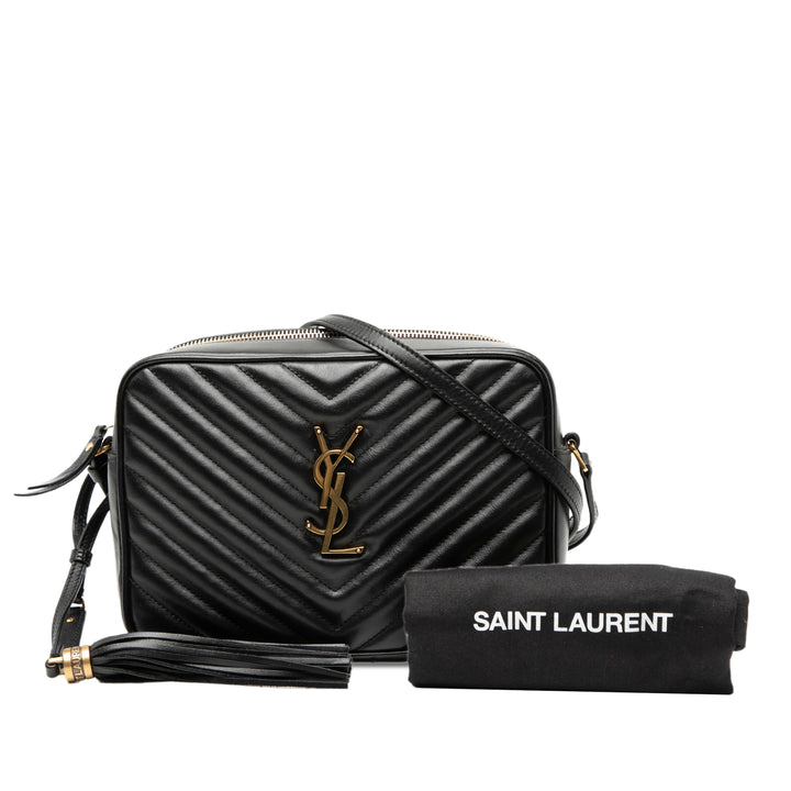 Saint Laurent Matelasse Cuir Monogram Lou Sac caméra