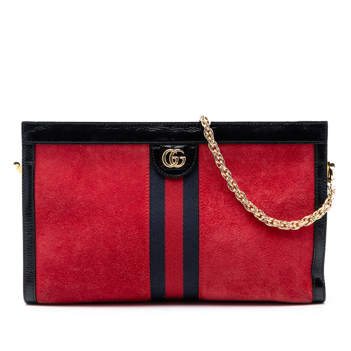 Gucci Medium Daim Web Ophidia Chain Sac bandoulière
