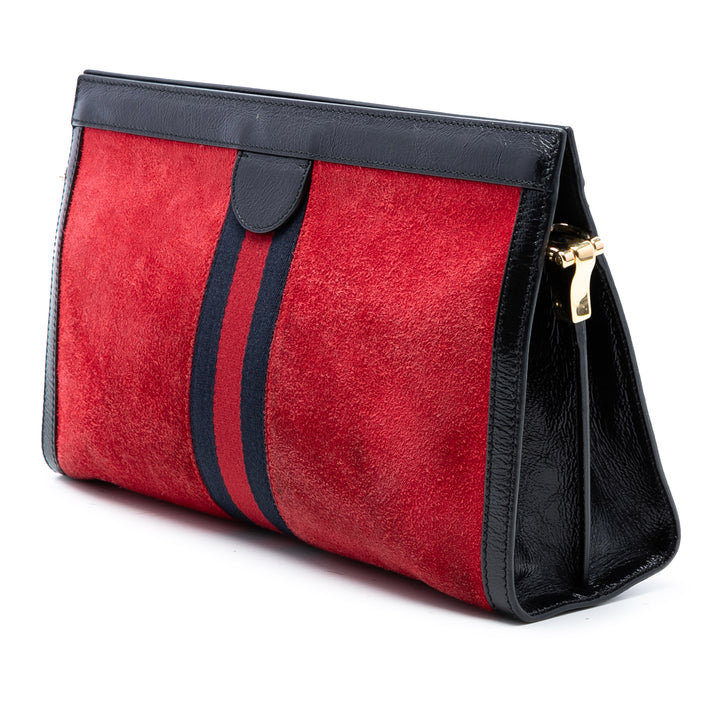 Gucci Medium Daim Web Ophidia Chain Sac bandoulière