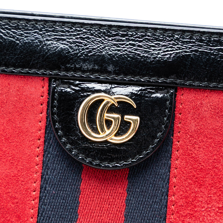 Gucci Medium Daim Web Ophidia Chain Sac bandoulière