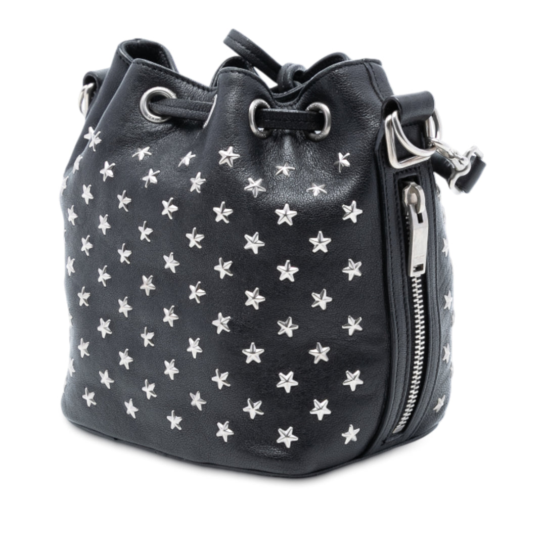 Saint Laurent Small Star clouté Cuir de veau Emmanuelle Bucket Sac