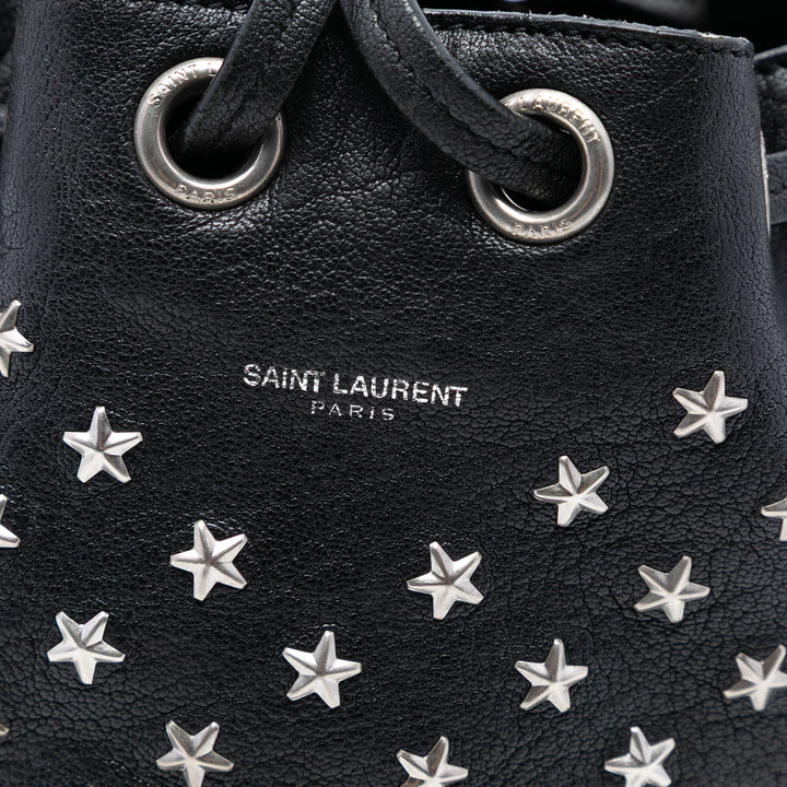 Saint Laurent Small Star clouté Cuir de veau Emmanuelle Bucket Sac