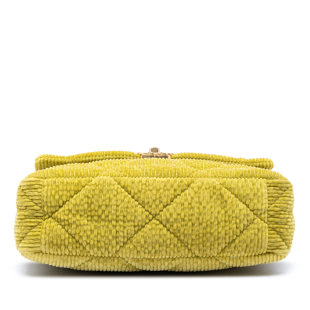 Chanel Large Corduroy 19 à rabat