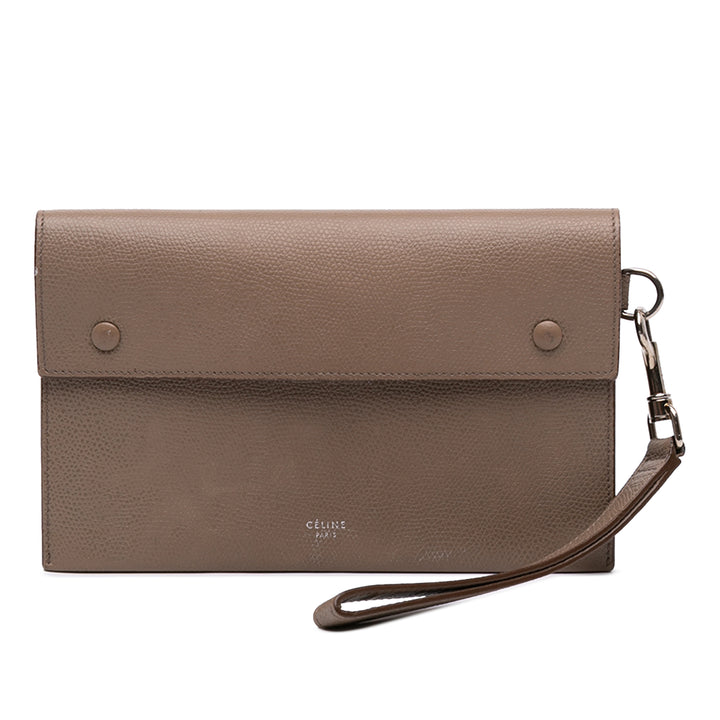 Celine Cuir de veau grainé Multifunction Pochette