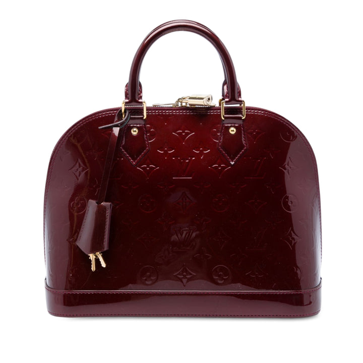 Louis Vuitton Alma PM Cuir verni Monogram Rouge