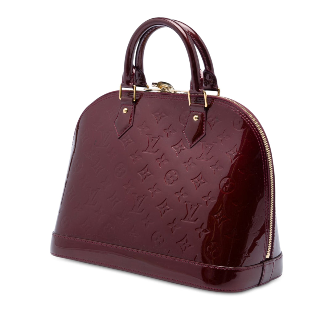 Louis Vuitton Alma PM Cuir verni Monogram Rouge
