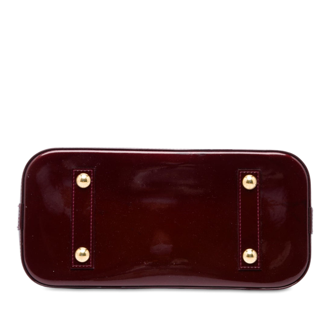 Louis Vuitton Alma PM Cuir verni Monogram Rouge