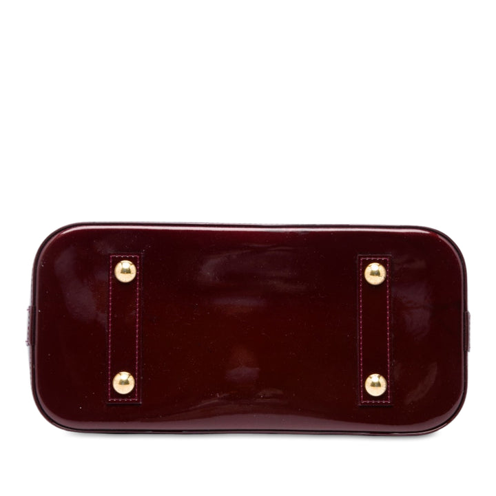 Louis Vuitton Alma PM Cuir verni Monogram Rouge