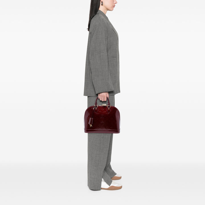 Louis Vuitton Alma PM Cuir verni Monogram Rouge