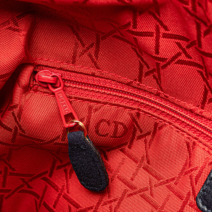 Large Suede Cannage Lady Dior Blue - Gaby Paris