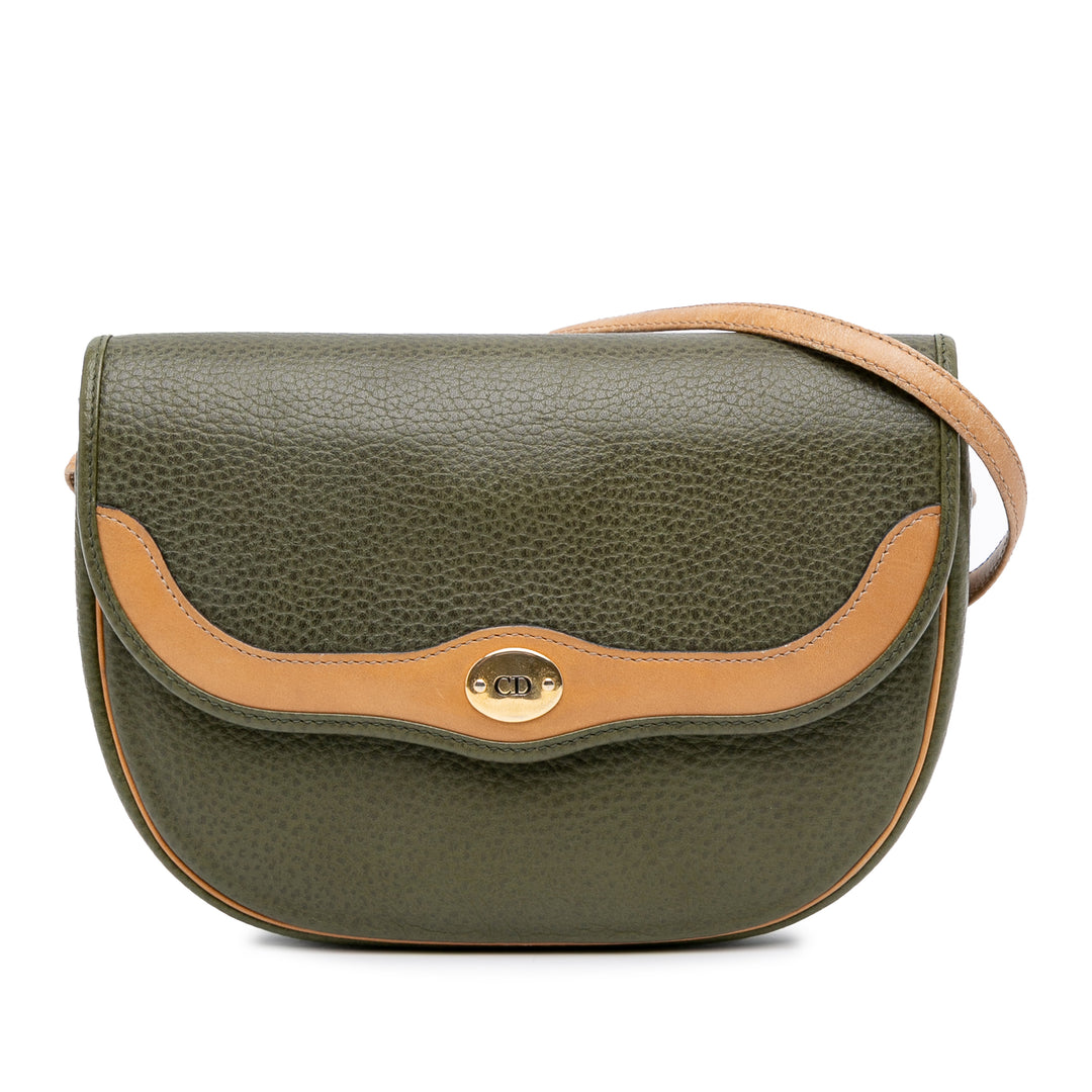 Leather Crossbody Green - Gaby Paris