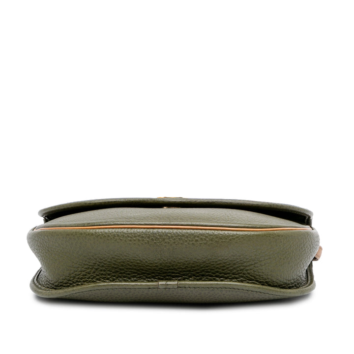 Leather Crossbody Green - Gaby Paris