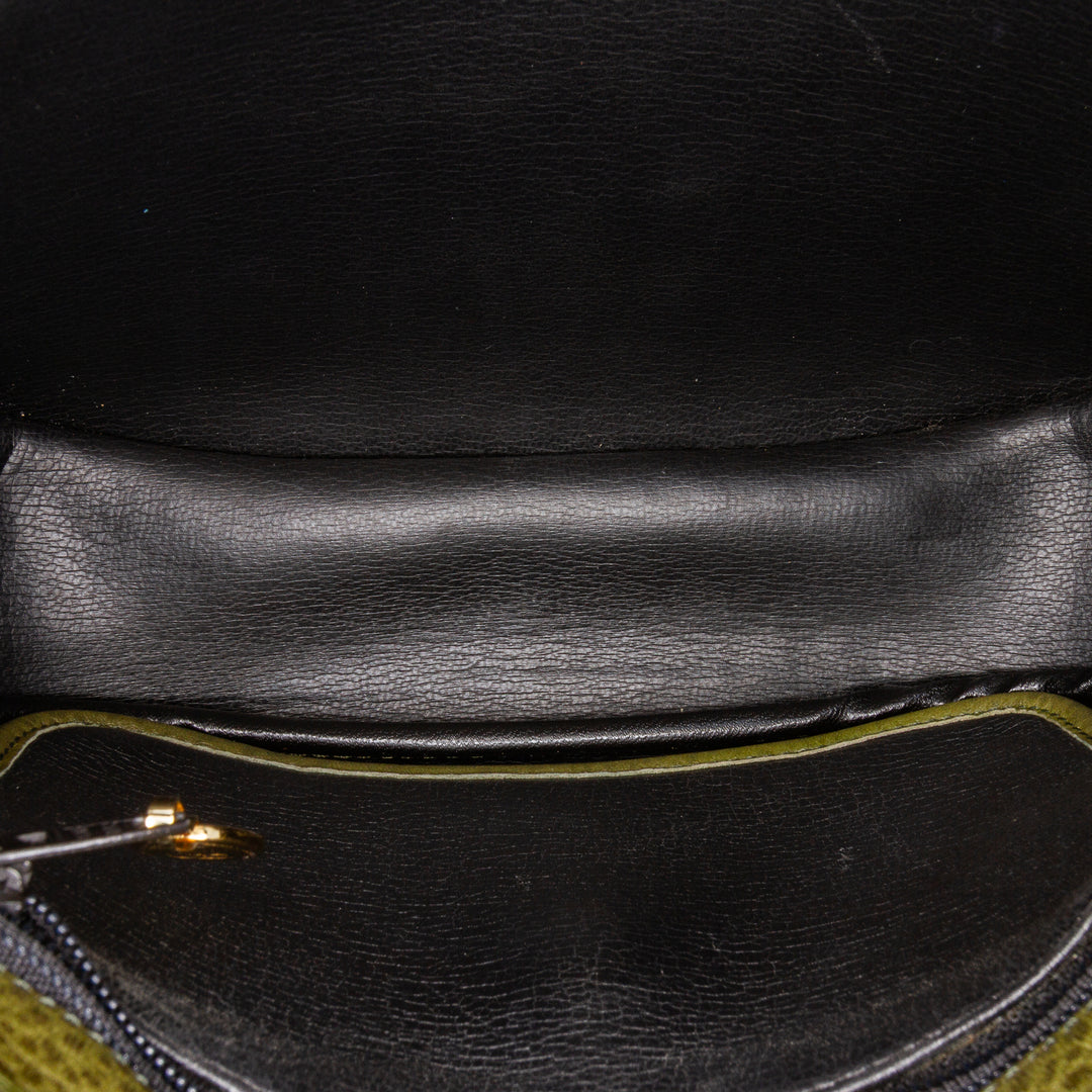 Leather Crossbody Green - Gaby Paris