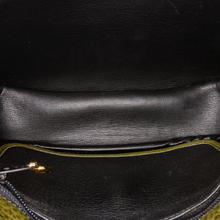 Leather Crossbody Green - Gaby Paris