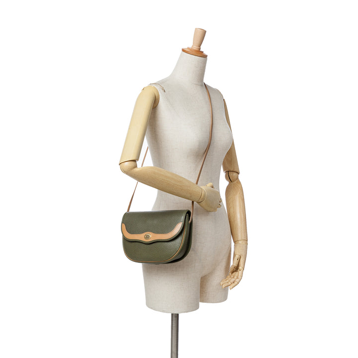 Leather Crossbody Green - Gaby Paris