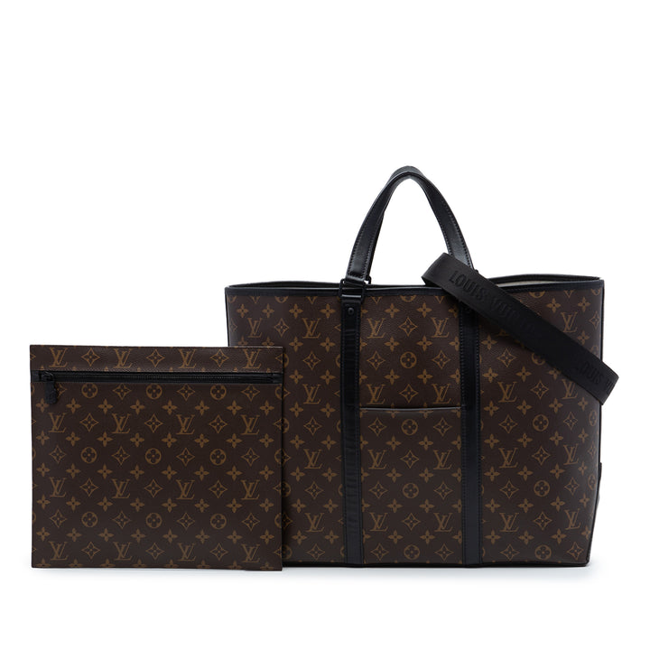 Macassar Weekend Cabas GM Monogram Noir
