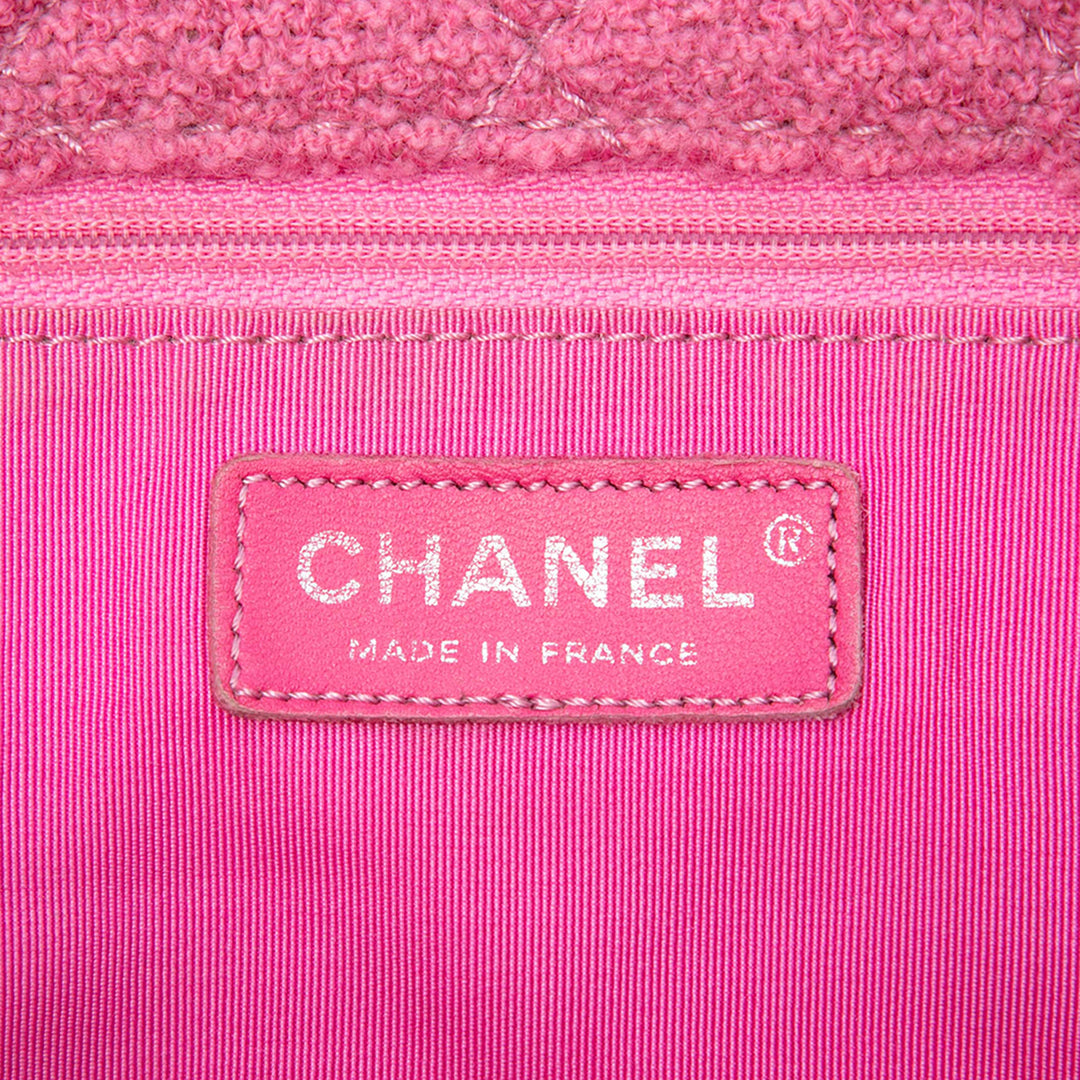 Chanel Matelassé Reissue 2.55 Easy Messenger à rabat Jumbo Tweed Rose
