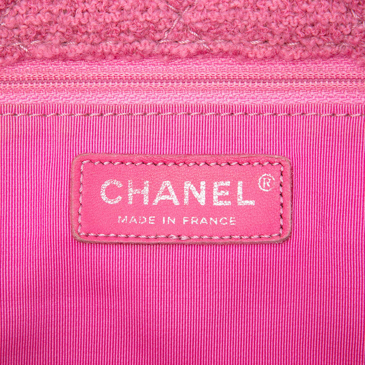 Chanel Matelassé Reissue 2.55 Easy Messenger à rabat Jumbo Tweed Rose